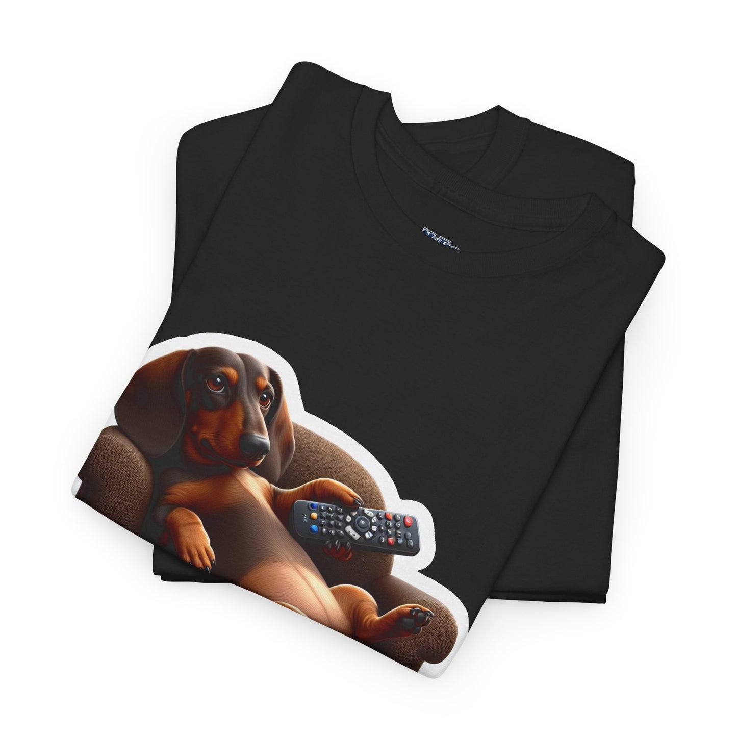 Dachshund Chill Mode Tee – Remote In Paw, Stress-Free Style