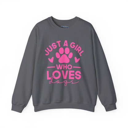 Just a Girl Who Loves Dogs Sweatshirt | Gift For Dog Mom