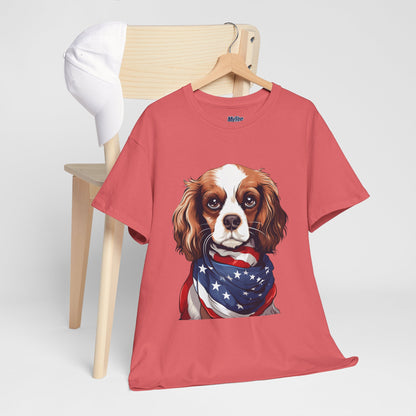 Patriotic Cavalier King Charles Spaniel Unisex T-Shirt