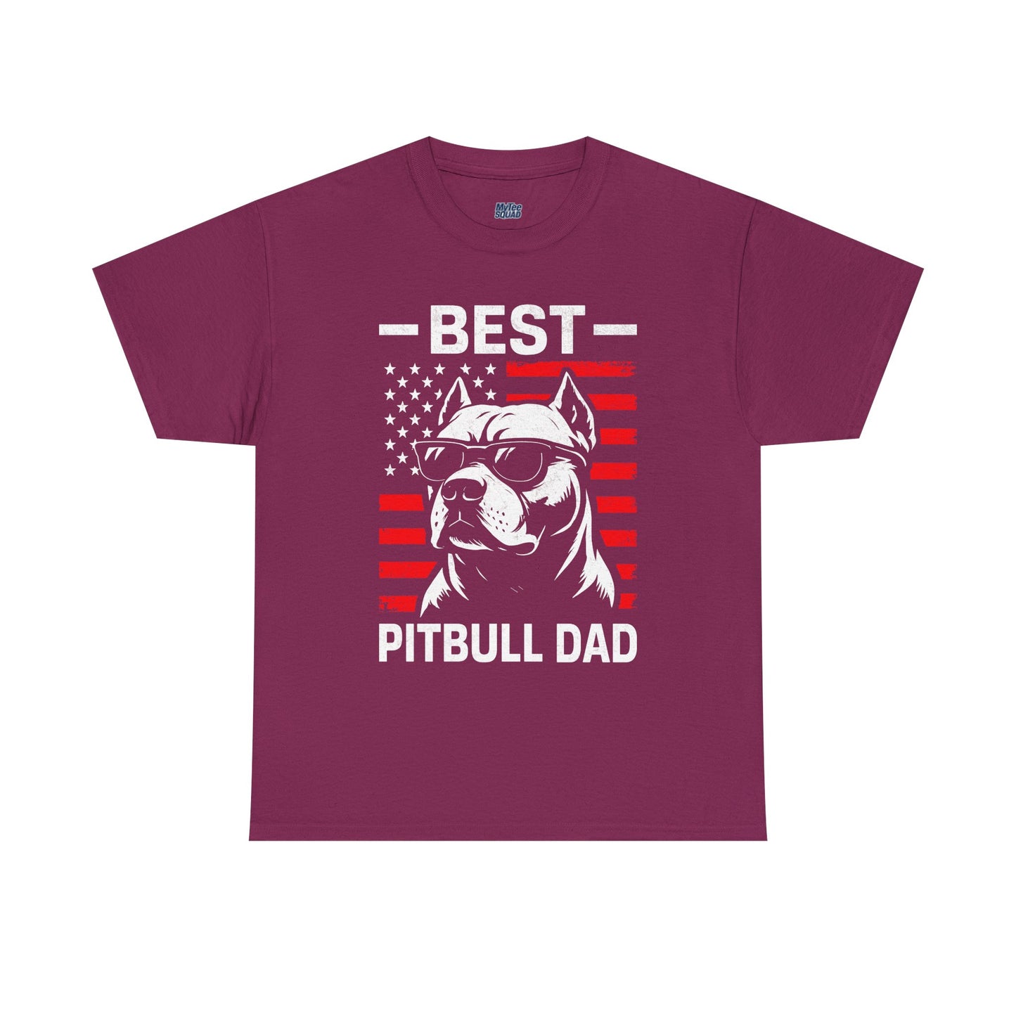 Best Pitbull Dad T-Shirt For Real Dog Father Only