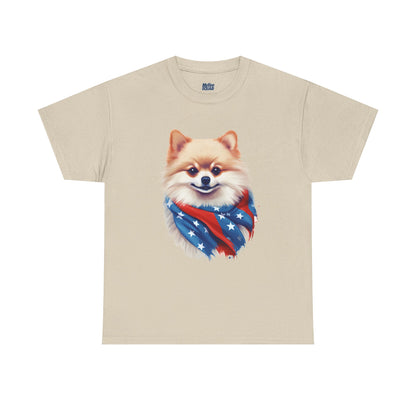 Patriotic pomeranian Unisex T-Shirt