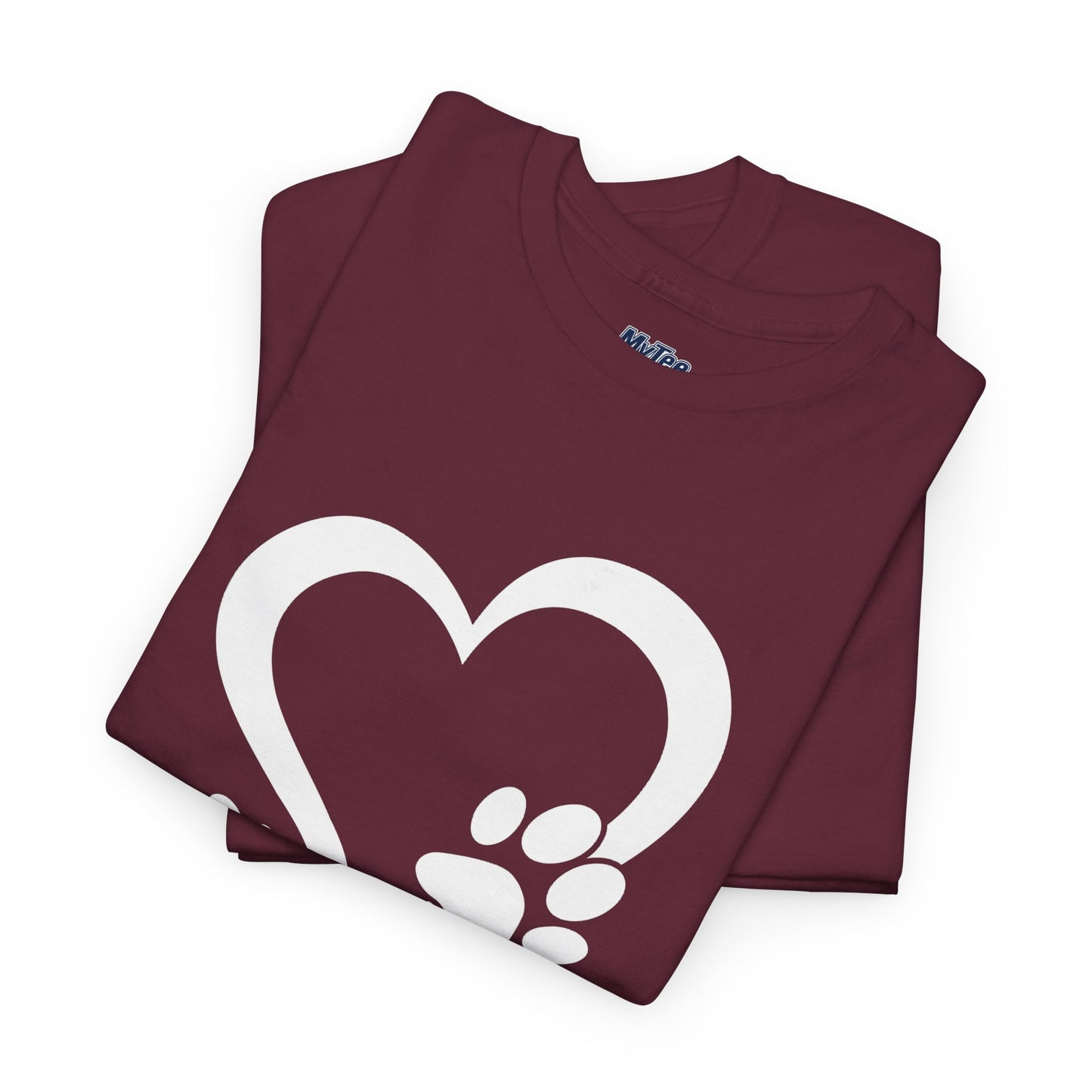Heart With Paw Print Love T-shirt