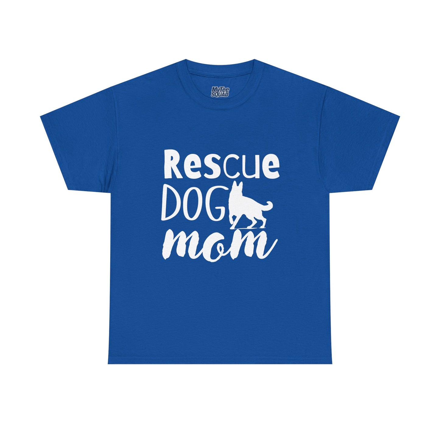 Rescue Dog Mom Cotton T-Shirt