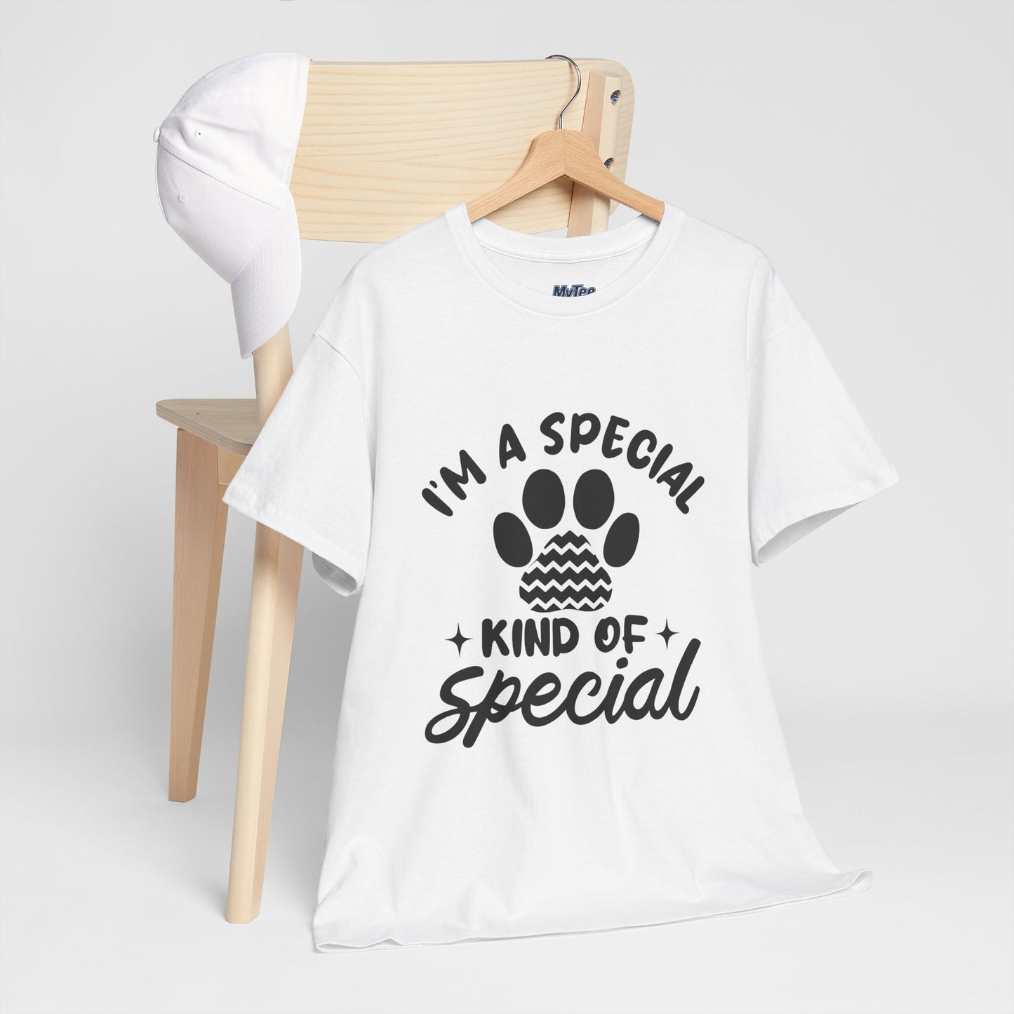 I'M A SPECIAL, DOG KIND OF SPECIAL Casual PAW Cotton T-shirt