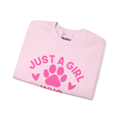 Just a Girl Who Loves Dogs Sweatshirt | Gift For Dog Mom