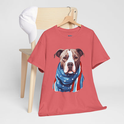 Patriotic American Staffordshire Terrier Unisex T-Shirt