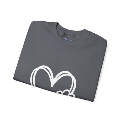 Paw Heart Unisex Sweatshirt – Subtle Dog Lover Style