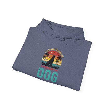 i Just Want To Hangout With My Dog' German Shephard Unisex T-Shirt