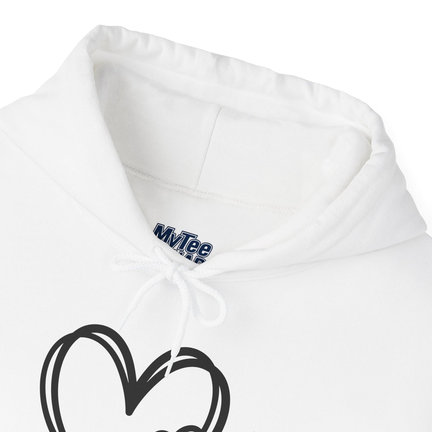 Minimal Paw Heart Unisex Hoodie – Dog Lover’s Comfort