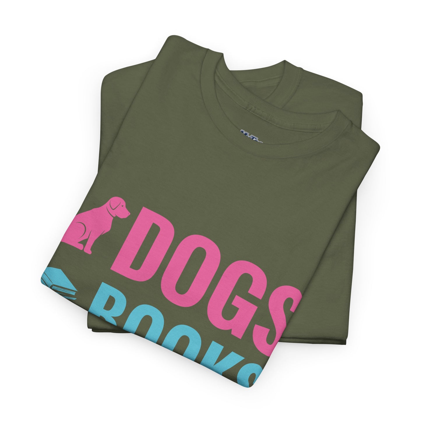 Dogs, Books, And Coffee Unisex Cotton T-Shirt | Dog Lover
