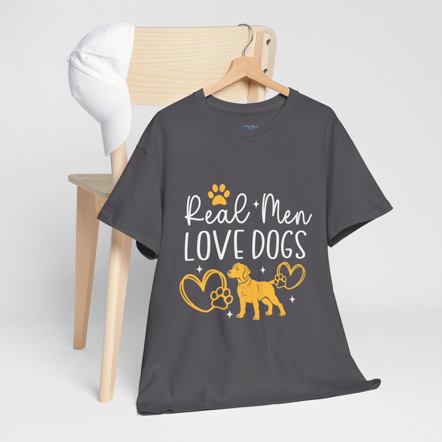 Real Men Love Dogs Cotton T-Shirts | Dog Lover