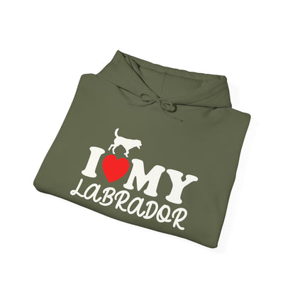 I Love My Labrador Unisex Hoodie | Adorable Warmth for Dog People