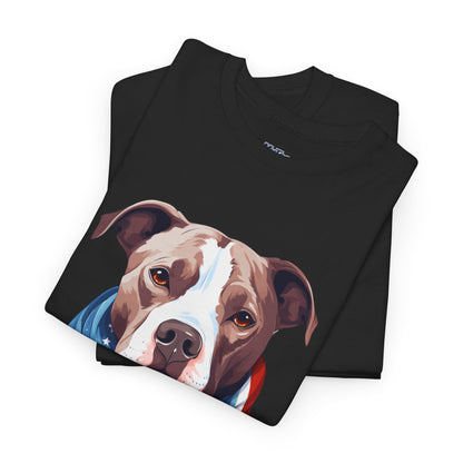 Patriotic American Staffordshire Terrier Unisex T-Shirt
