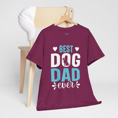 Best Dog Dad Ever Cotton T-Shirt