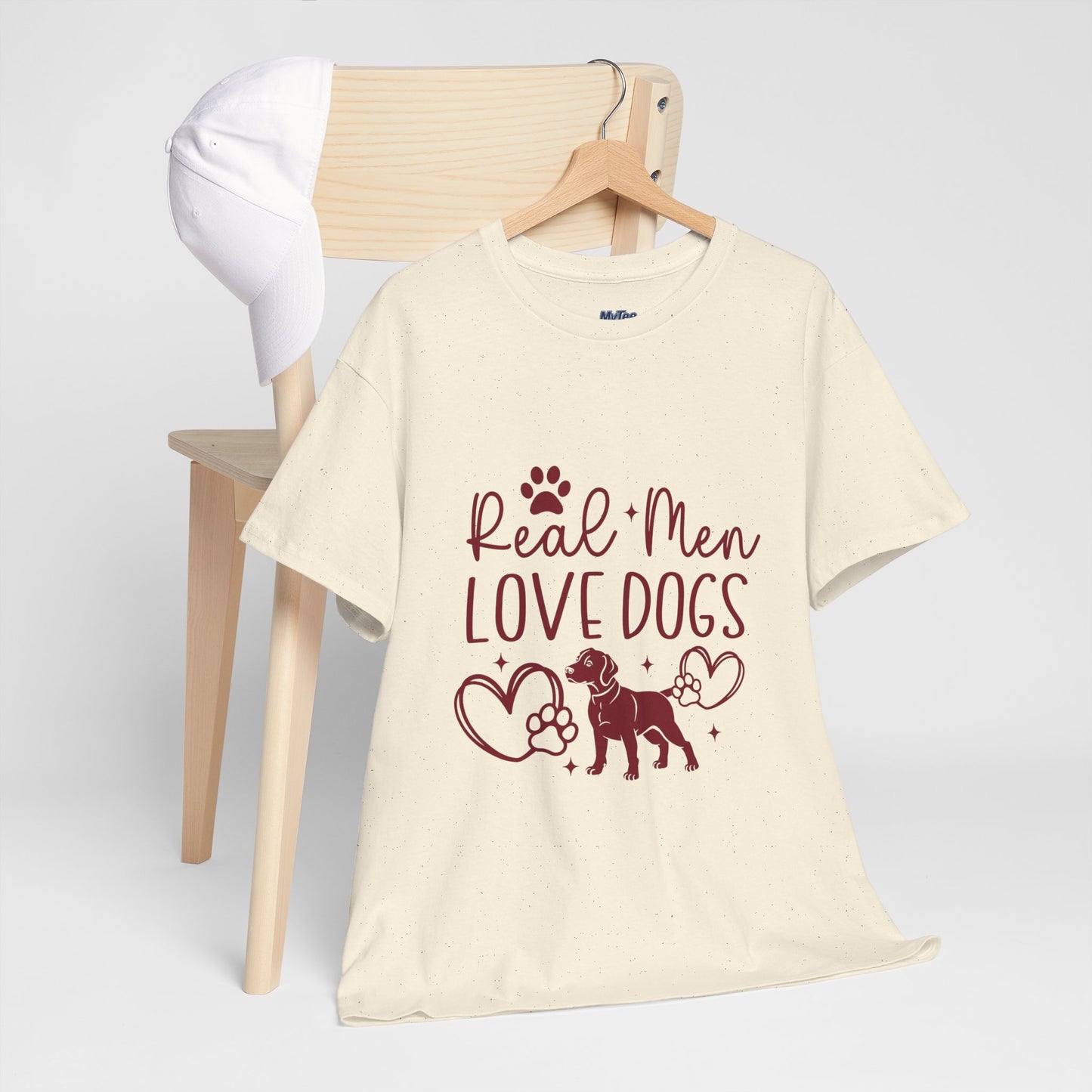 Real Men Love Dogs Cotton T-Shirts | Dog Lover