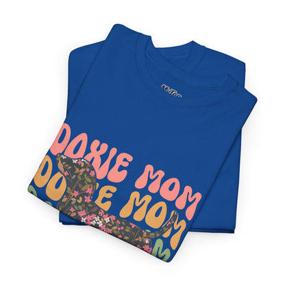 Doxie Mom Retro T-Shirt – Colorful Dog Mom Graphic Tee