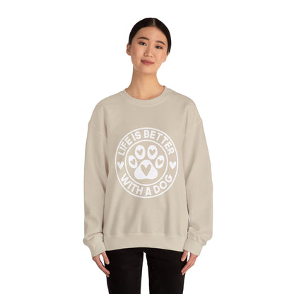 Life Is Better With A Dog Sweatshirt | Crewneck Pullover