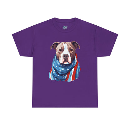 Patriotic American Staffordshire Terrier Unisex T-Shirt