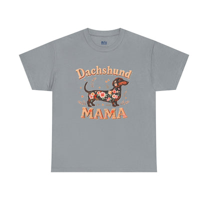 Dachshund Mama T-Shirt – Cute Floral Pup Lover Tee
