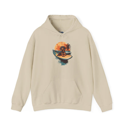 Dachshund Sunset Unisex Hoodie – Chill Pup Style For Dog Lovers