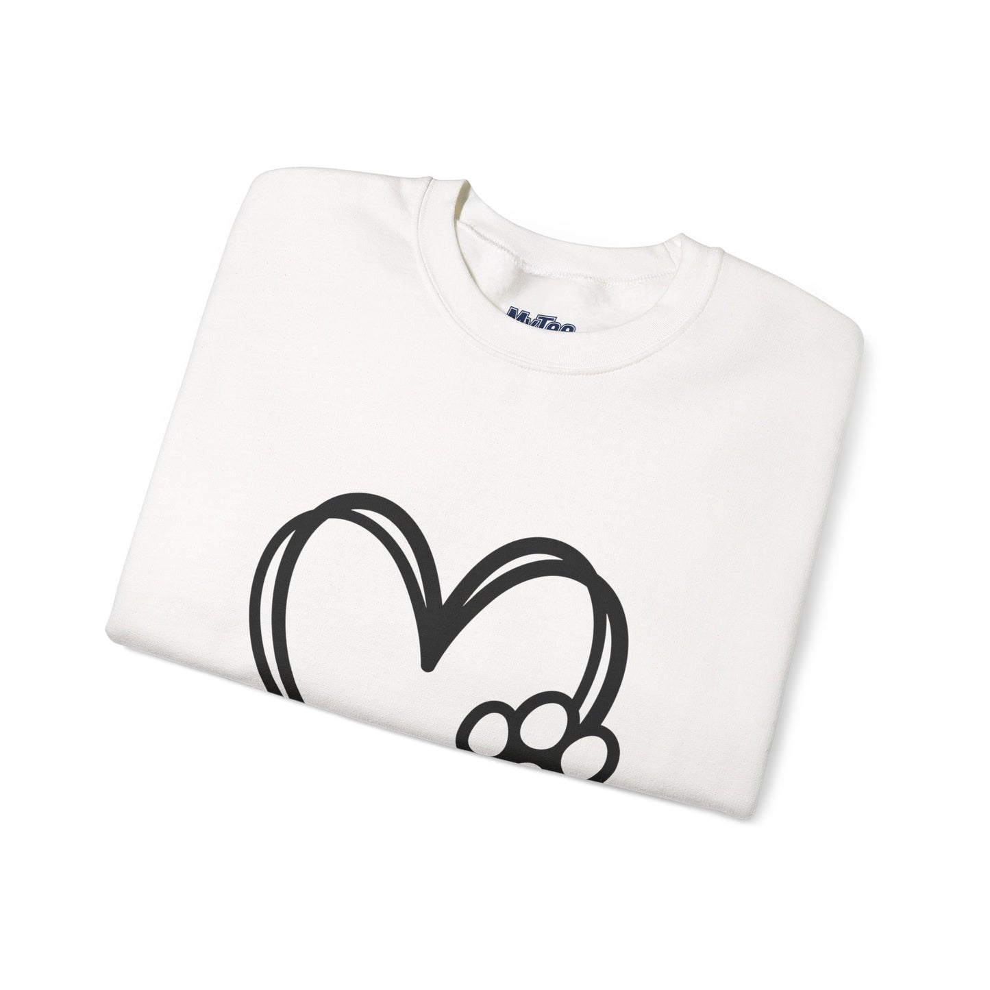 Paw Heart Unisex Sweatshirt – Subtle Dog Lover Style