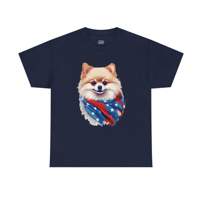 Patriotic pomeranian Unisex T-Shirt