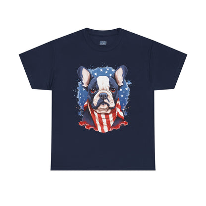 Patriotic French Bulldog Unisex T-Shirt | Dog Lover
