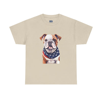 Patriotic Bulldog Unisex T-Shirt