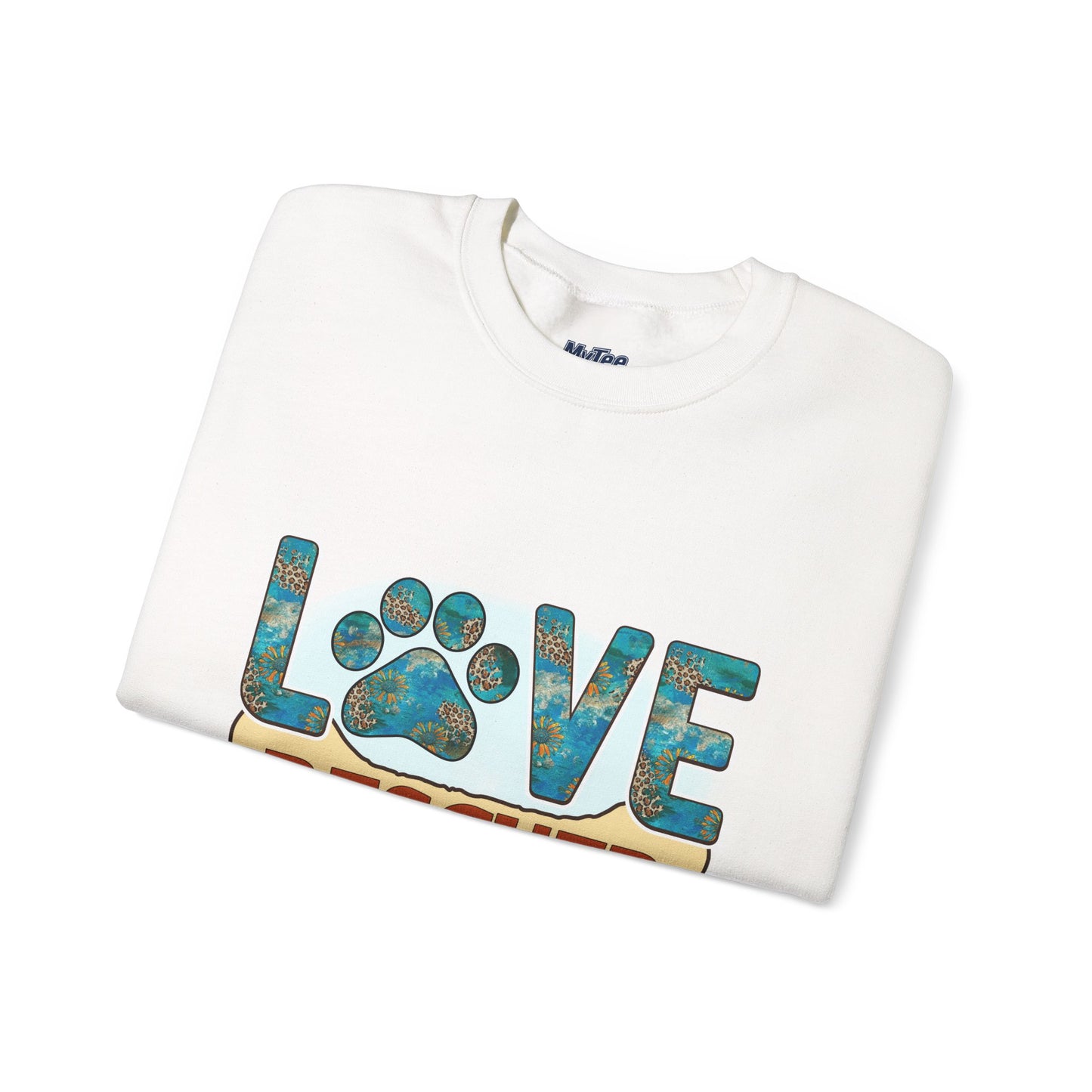 Love Rescued Me Unisex Sweatshirt | Cozy Pet Lover Gift