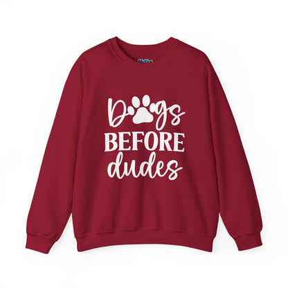 Dogs Before Dudes Unisex Sweatshirt – Cozy Pet Lover Pullover