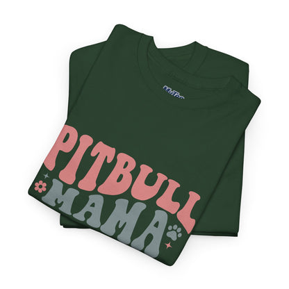Pitbull Mama Tee – Cute Casual Shirt for Dog Moms & Pet Lovers