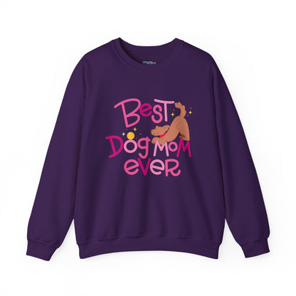 Best Dog Mom Ever Crewneck Sweatshirt | Gift For Dog Moms