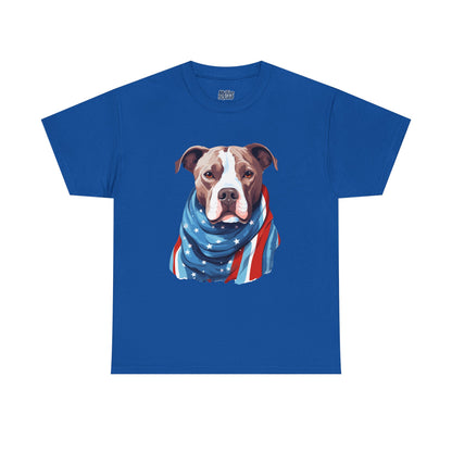 Patriotic American Staffordshire Terrier Unisex T-Shirt