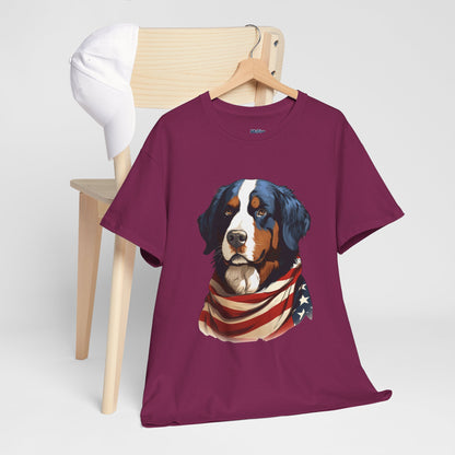 Patriotic Bernese Mountain Unisex T-Shirt