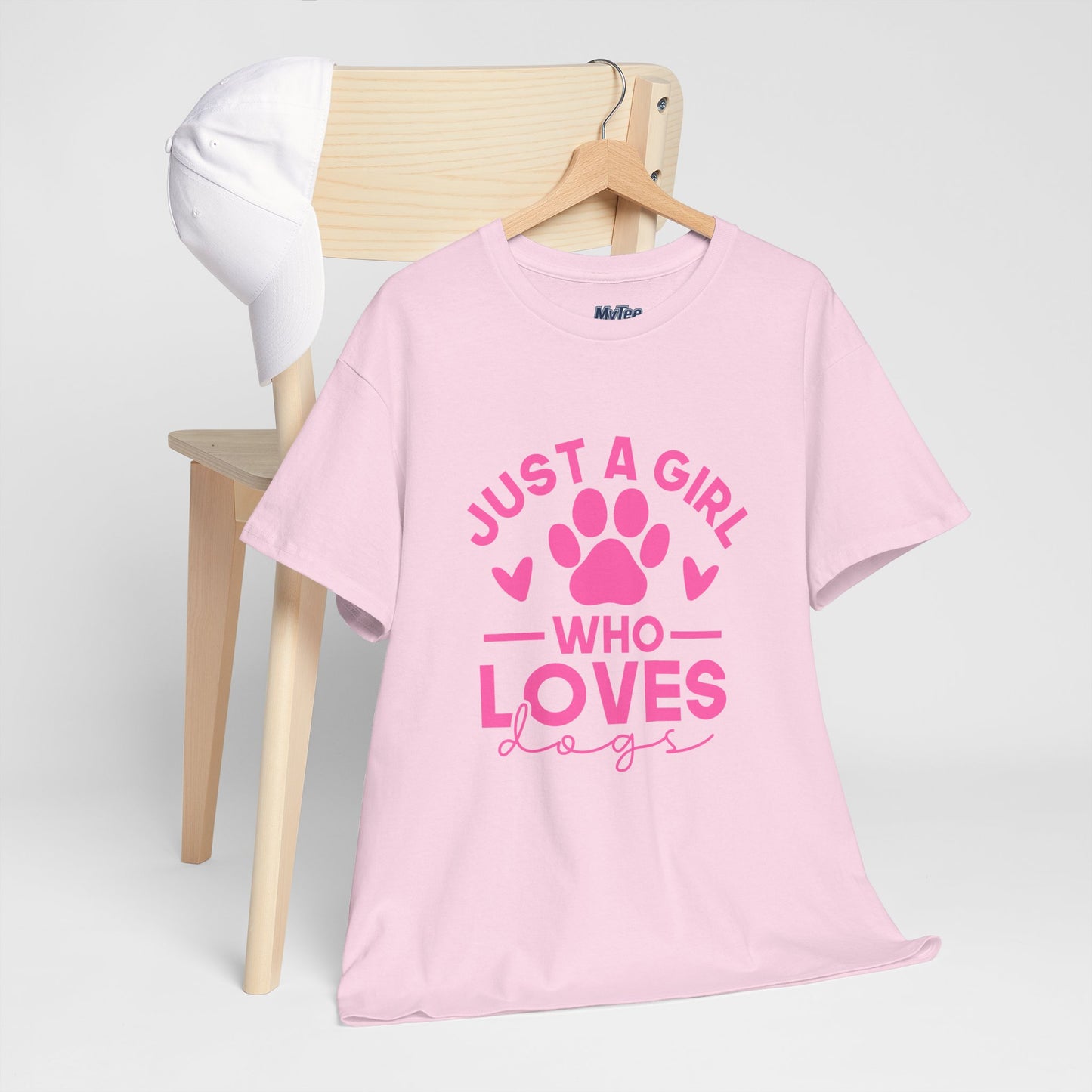 Just a Girl Who Loves Dogs T-Shirt - Cute Pet Lover Tee