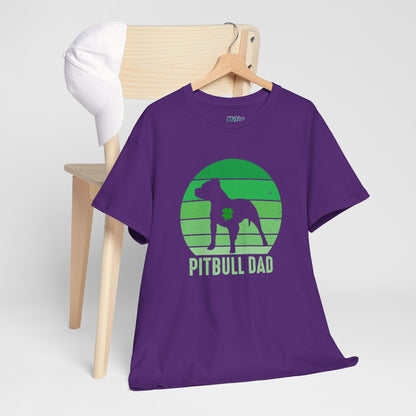 Pitbull Dad Heavy Cotton Tee | Father's Day Gift