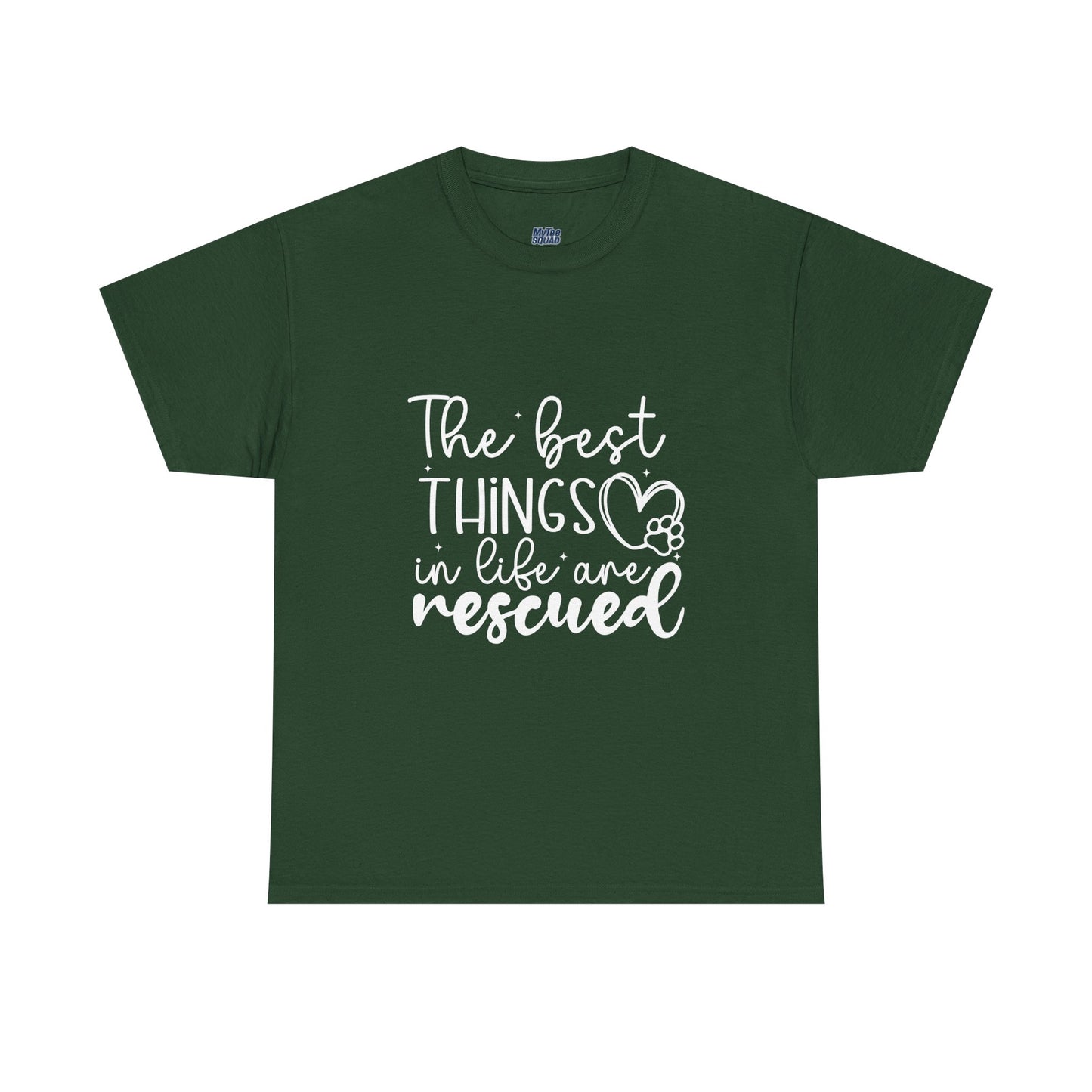 The Best Things In Life Are Rescue Unisex T-Shirt – Cozy Dog Love Vibes
