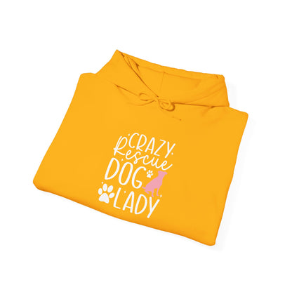 Crazy Rescue Dog Lady Hoodie - Perfect For Dog Mom