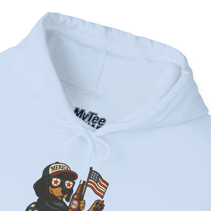Patriotic Dachshund America Unisex Hoodie