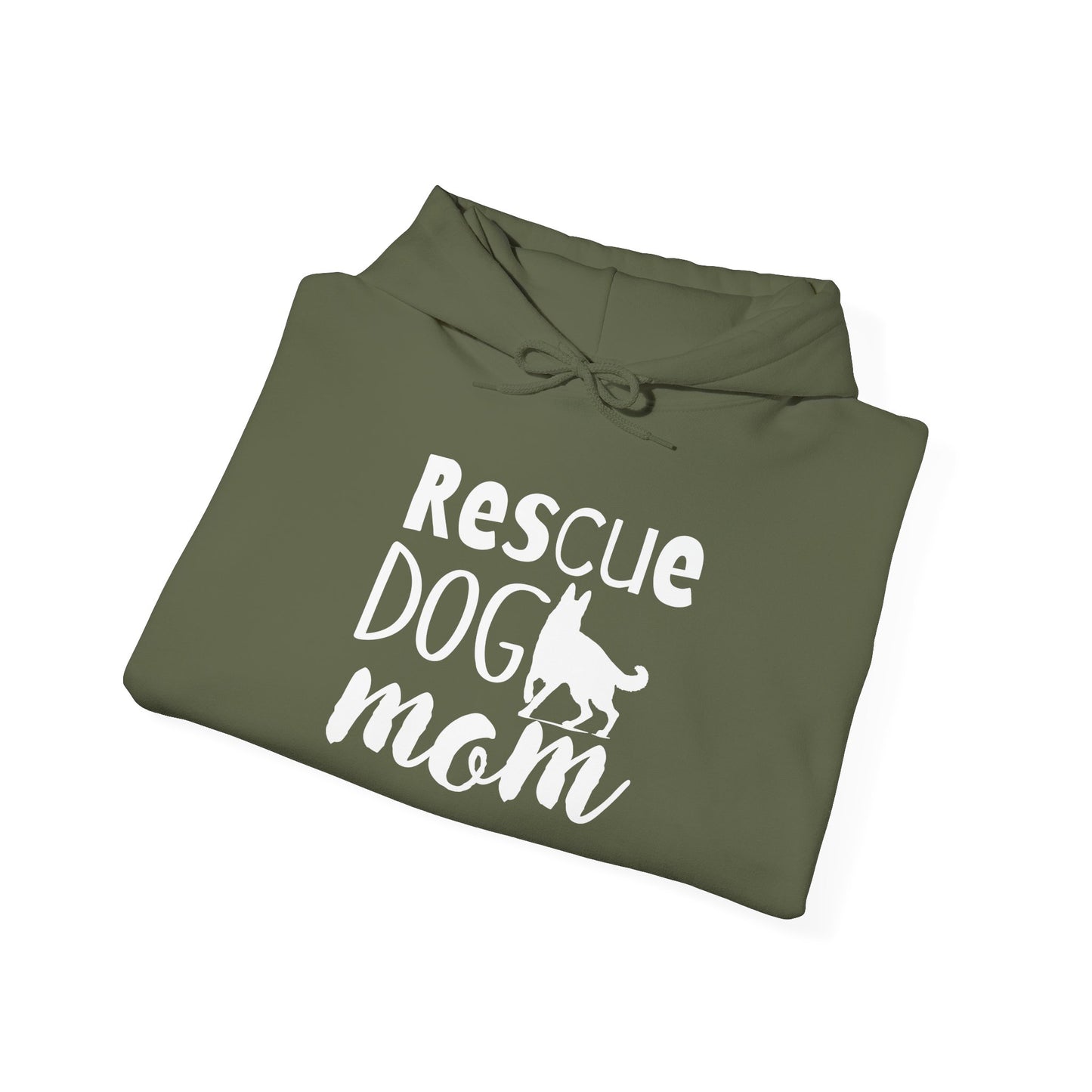 'Rescue Dog Mom Hoodie' - Cozy Sweatshirt for Pet Lover Mommies