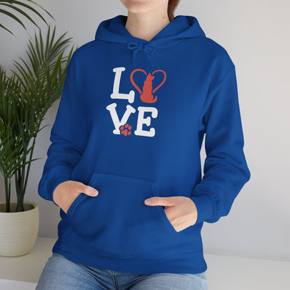 Love Cat Hoodie | Cozy Gift for Pet Lovers