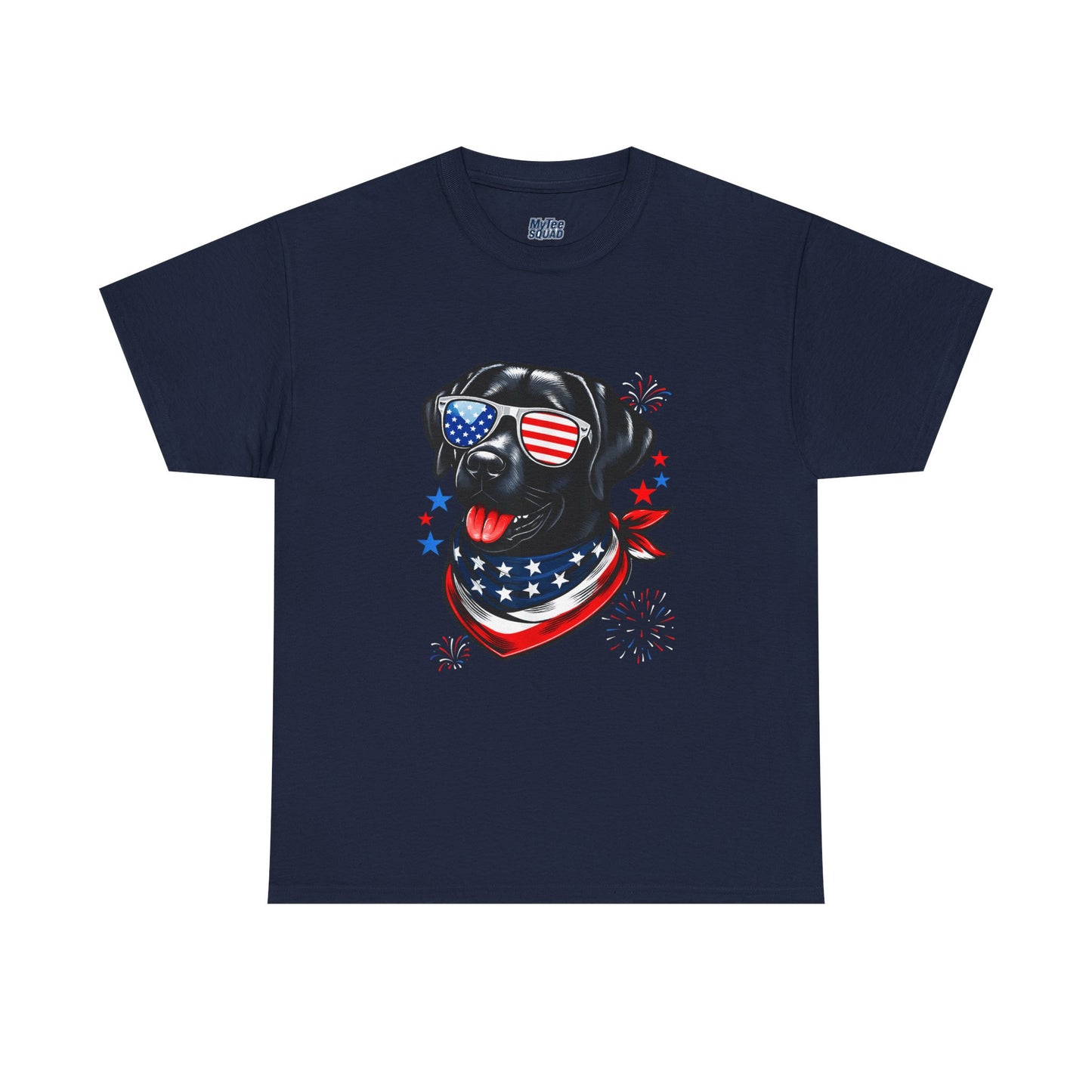 Patriotic American Labrador Retriever With Sunglasses Unisex T-Shirt