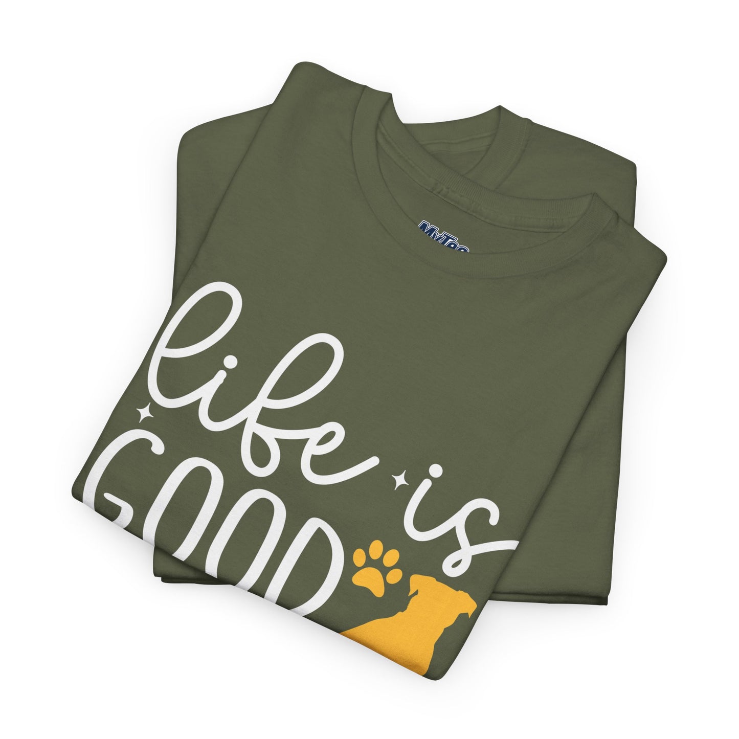 "Life Is Good With My Rescue Dog" Unisex T-Shirt | Dog Lover Gift