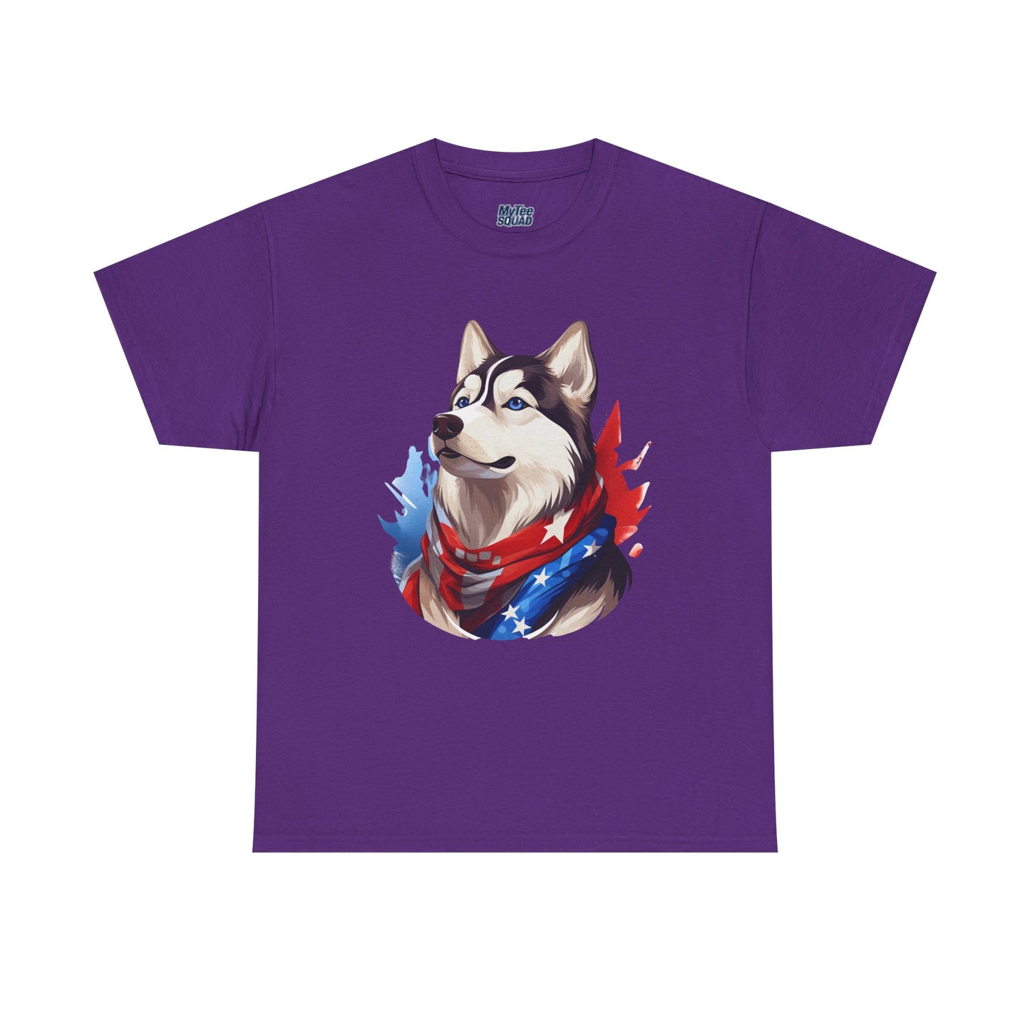 Patriotic Siberian Husky Unisex T-Shirt