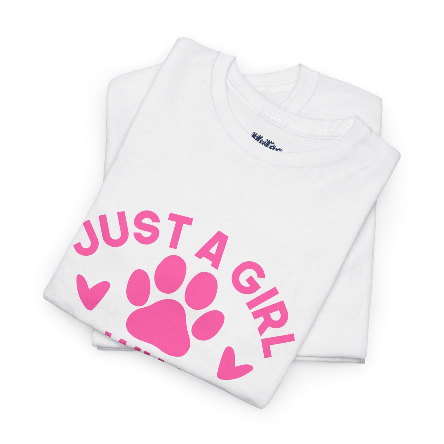 Just a Girl Who Loves Dogs T-Shirt - Cute Pet Lover Tee