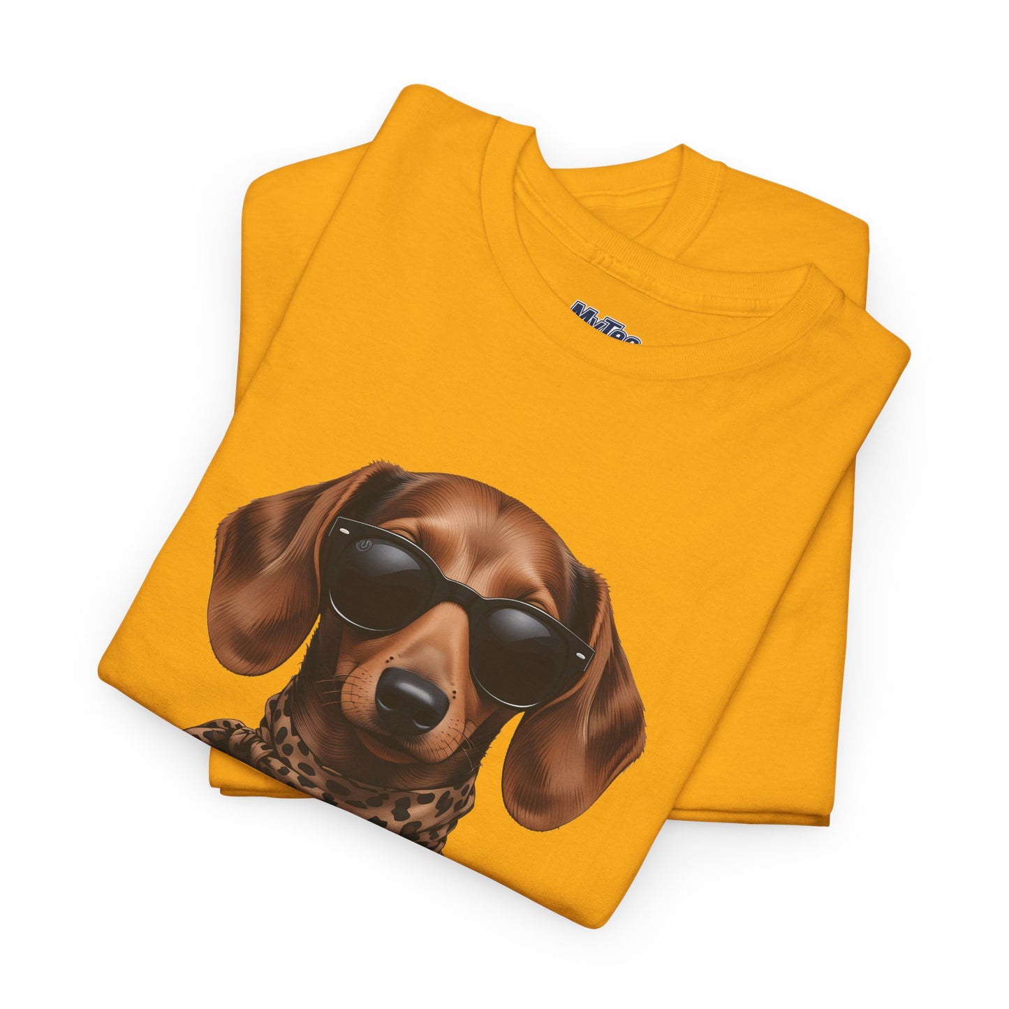 Dachshund With A Scarf Cotton T-Shirt