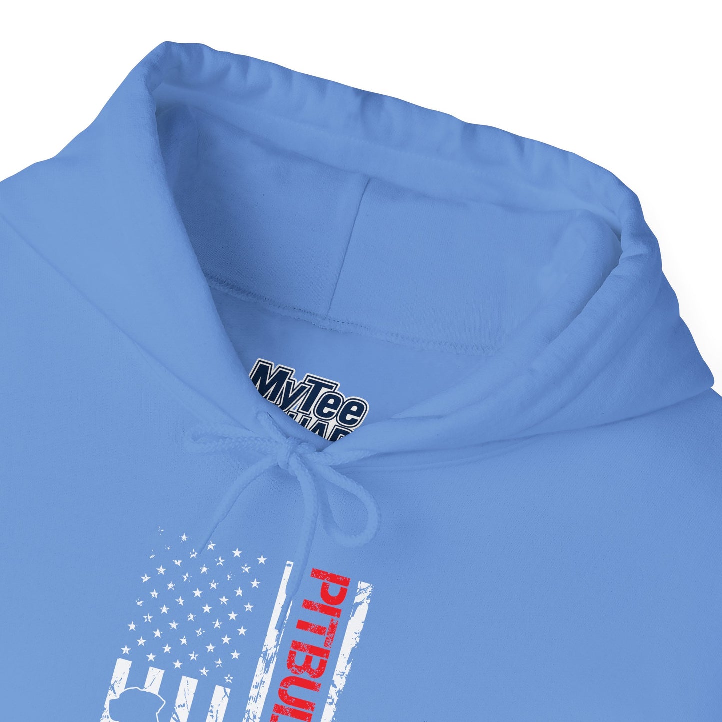 Patriotic Pitbull Dad Hoodie - Gift for Father's Day