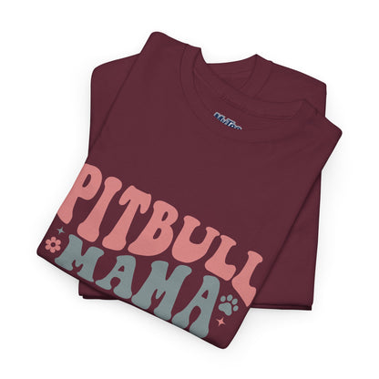 Pitbull Mama Tee – Cute Casual Shirt for Dog Moms & Pet Lovers