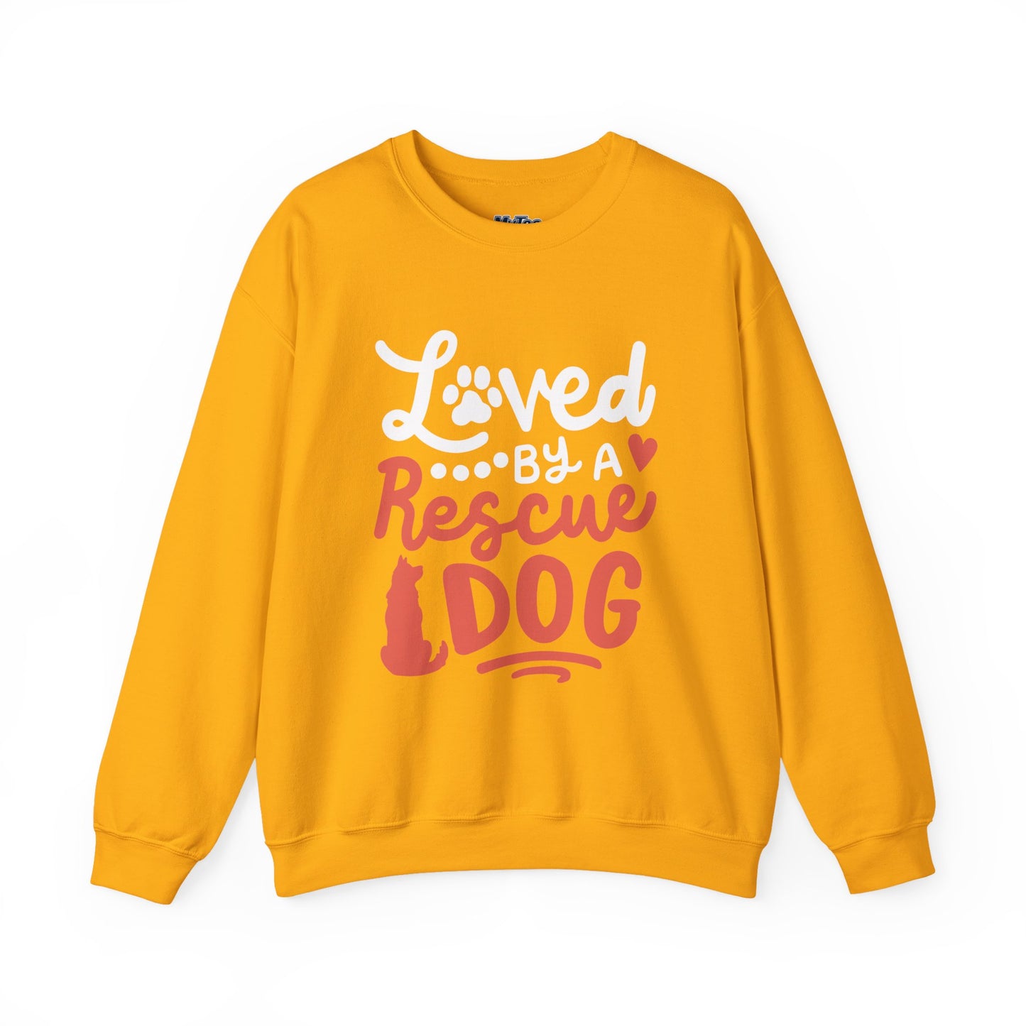 Loved By A Rescue Dog Sweatshirt | Animal Lover Gift, Cozy Crewneck