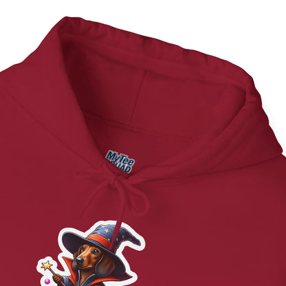 Dachshund Wizard Unisex Hoodie – Bewitching Dog Graphic